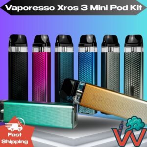 Vaporesso XROS 3 Mini Pod Kit Vape Pen | 1000mAh E-Cig Refillable Pods TPD UK