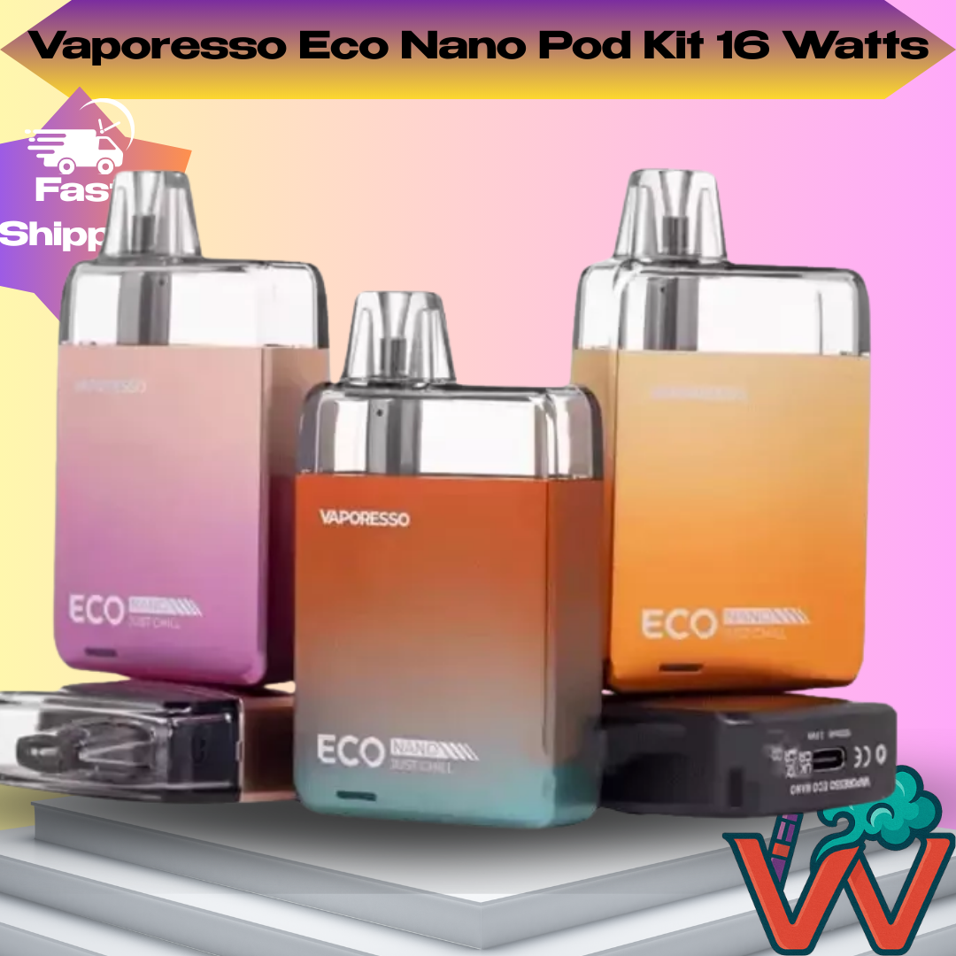 Vapour (18) Vaporesso Eco Nano Pod Kit 16W 1000mAh | 2ml Refillable Vape Pod | UK Stock