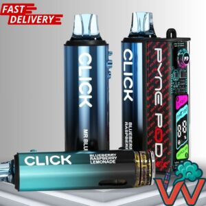 Pyne Pod Click 50K Prefilled Vape Kit Pack of 5 (Box Offer) 50,000 Puffs Each Dual Mode | OLED Display | 20mg Nic Salt | Rechargeable