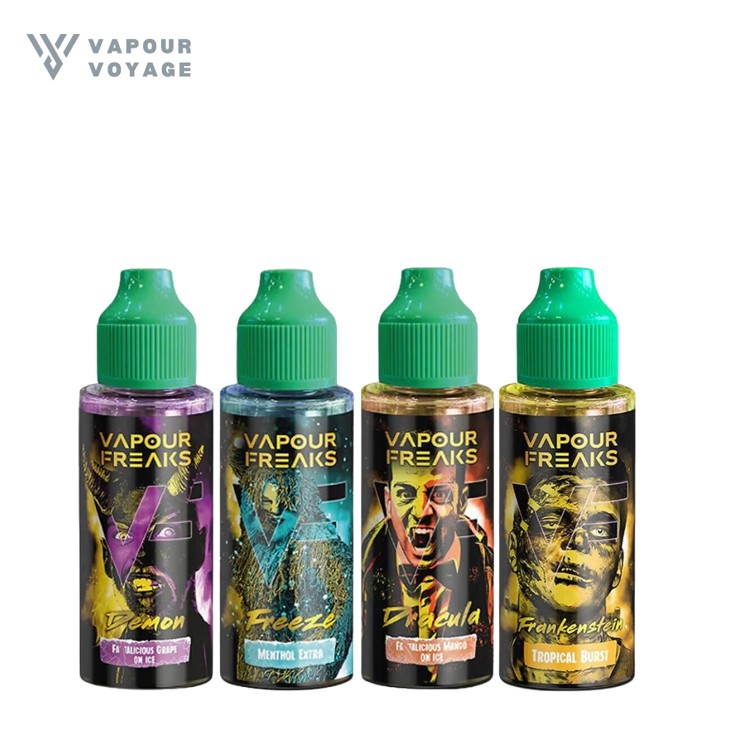 Vapour Freaks E Liquid Vaping Juice Flavours 100ml 0mg TPD UK Best Seller