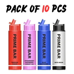 Prime Bar 8000 Vape 20mg – Rechargeable Prefilled Pod Kit |10 Pack Box