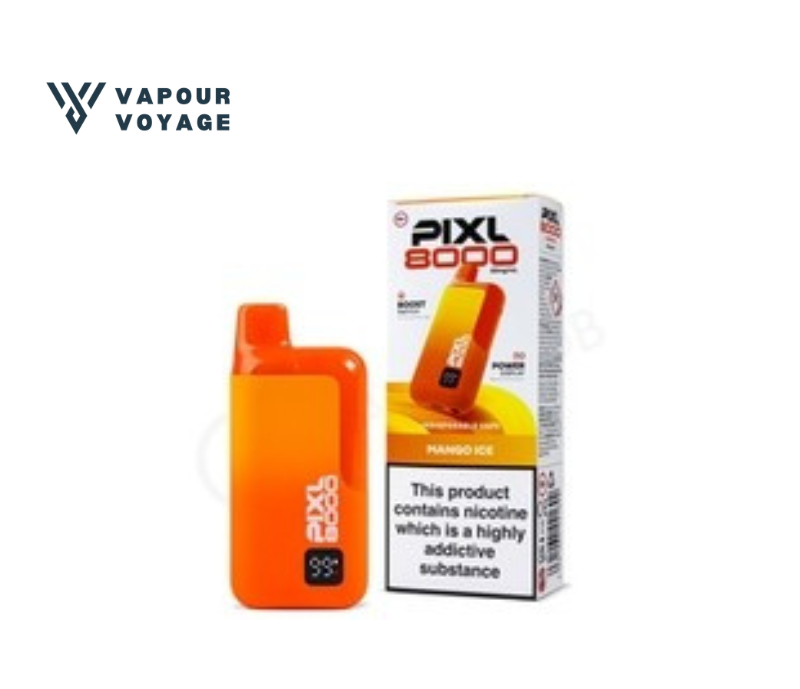 1 PIXL 8000 Vape Kit Rechargeable 850mAh Big Puff Vape Device UK
