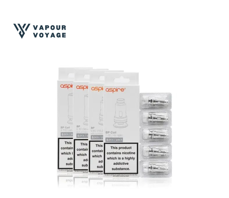 1 Aspire BP Replacement Coils 5 Pack Mesh Vape Coils UK