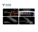 Hayati Quokka Pro Pod Vape Kit 1100mAh refillable vape device with 1.47-inch TFT display and 2ml pod