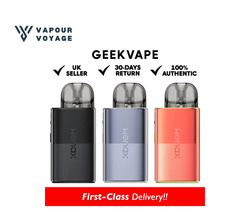 1 GeekVape Wenax U Pod Vape Kit 20W 1000mAh refillable vape device with adjustable airflow and U cartridge