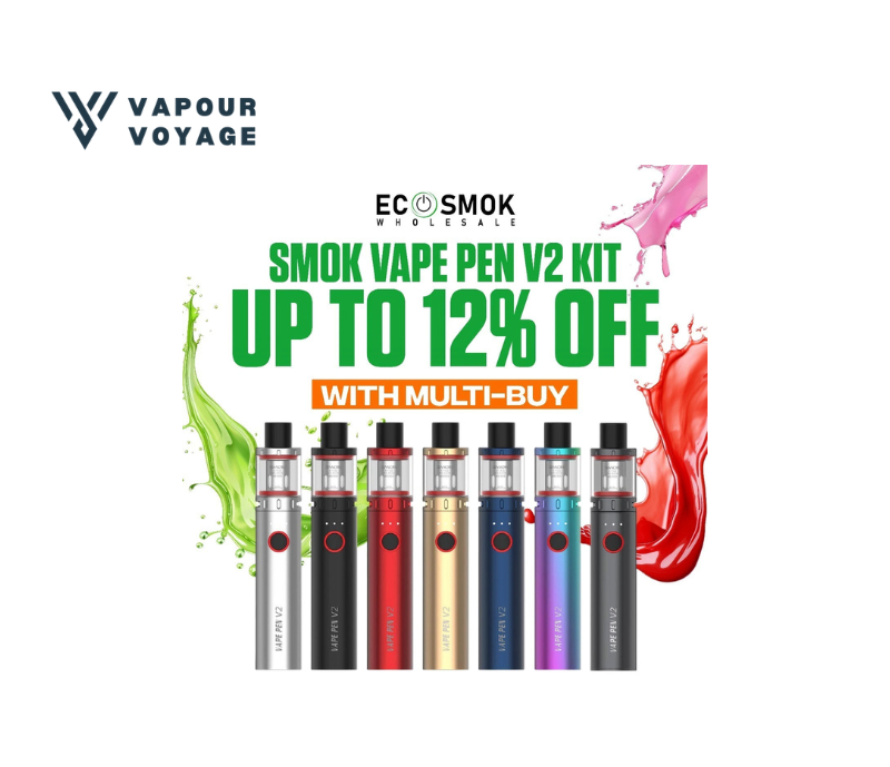 1 SMOK Vape Pen V2 Kit 1600mAh 60W vape pen with mesh coil technology