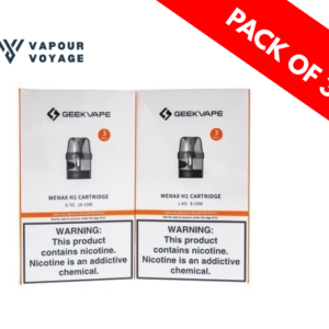 Geekvape Wenax H1 Replacement Pods 2ml 3 pack refillable MTL pods
