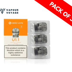 Geekvape U Replacement Pods 3 Pack 0.7Ω 1.1Ω refillable vape pods