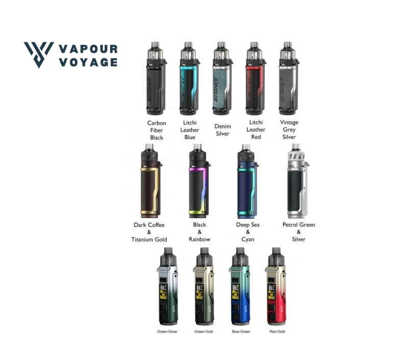 1 VOOPOO Argus Pro 80W Pod Vape Kit 3000mAh with PnP pod and OLED display